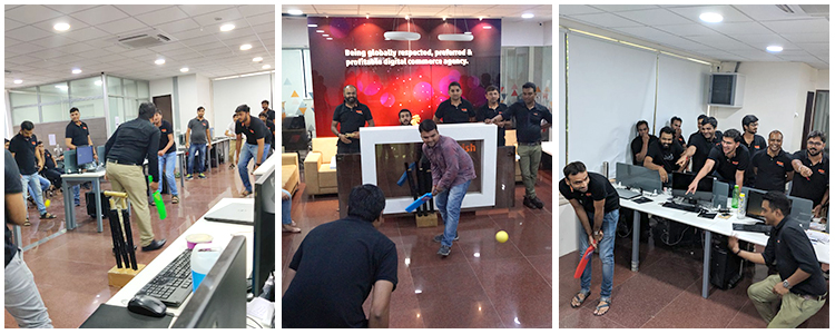 Indoor Cricket Event at Krish TechnoLabs