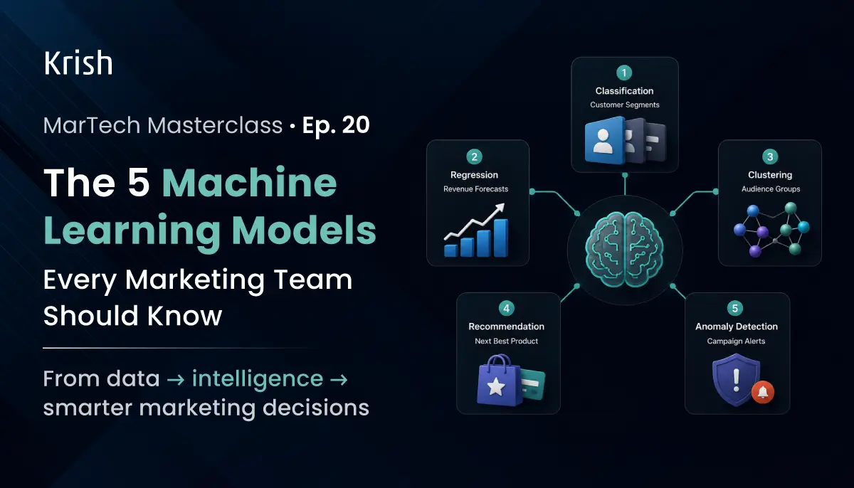 MarTech Masterclass EP 20 Top 5 Machine Learning Models